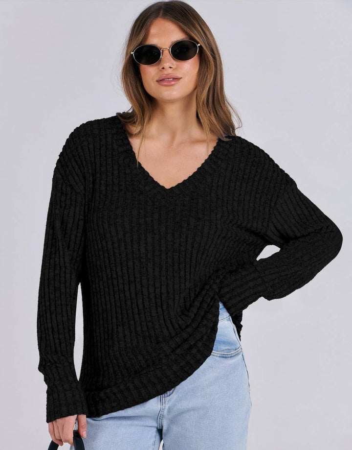 ANRABESS Women's V-Neck Tunic Top
