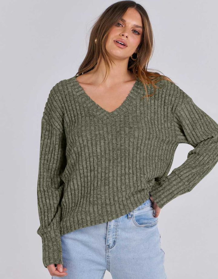 ANRABESS Women's V-Neck Tunic Top