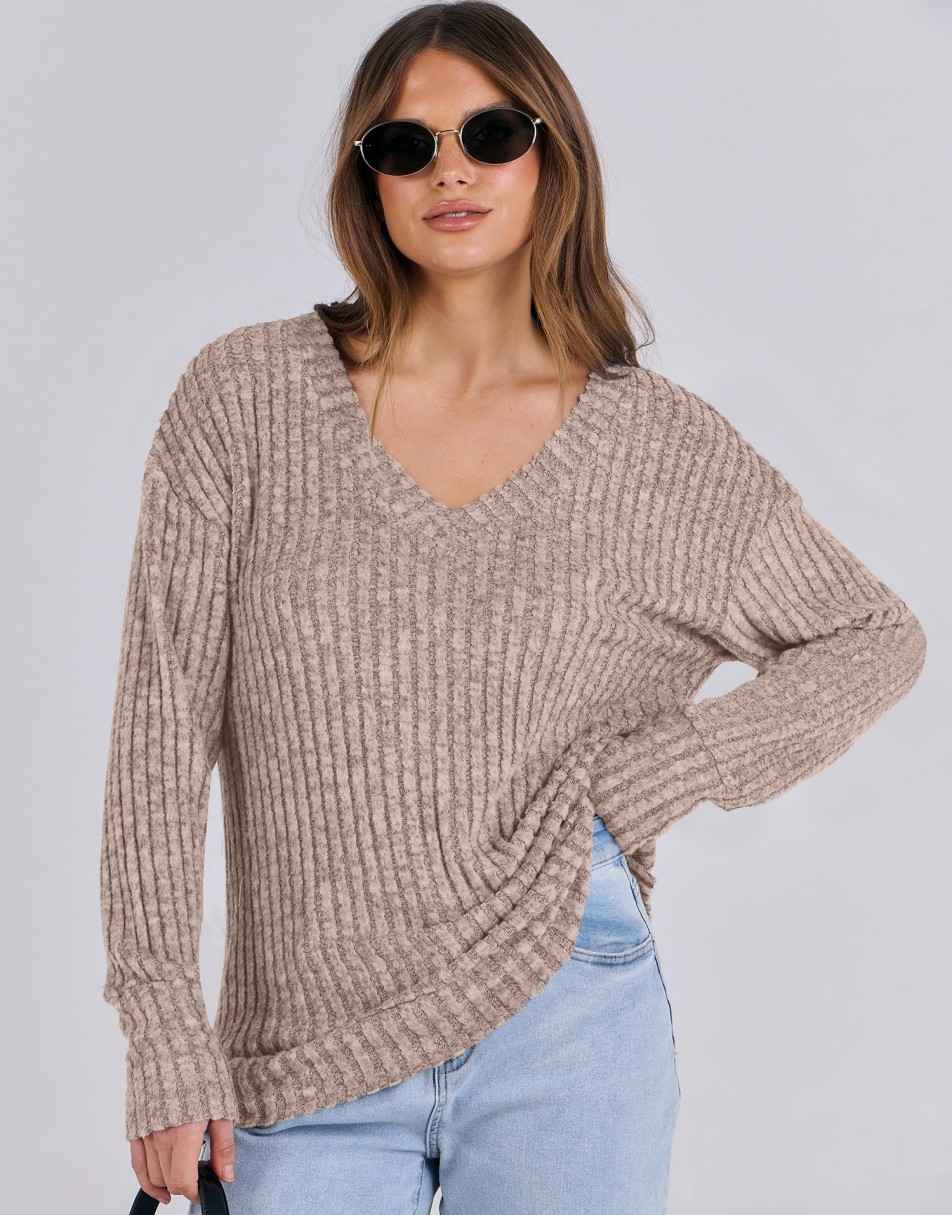 ANRABESS Women's V-Neck Tunic Top