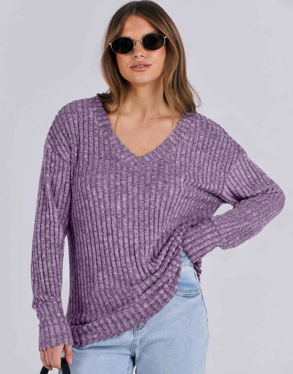 ANRABESS Women's V-Neck Tunic Top