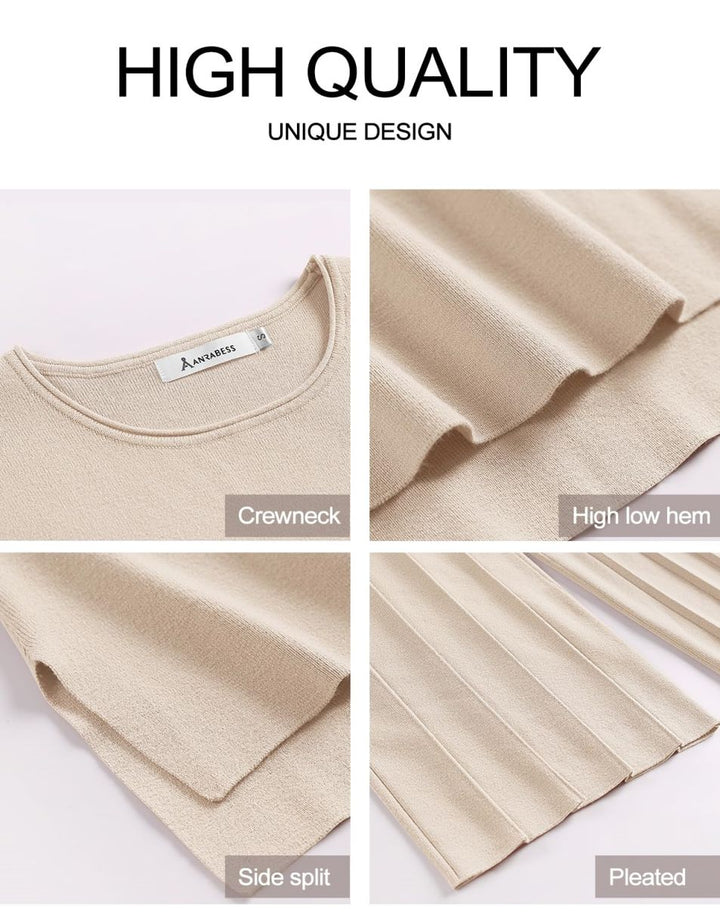 ANRABESS Summer Sweater Tracksuit Lounge Set