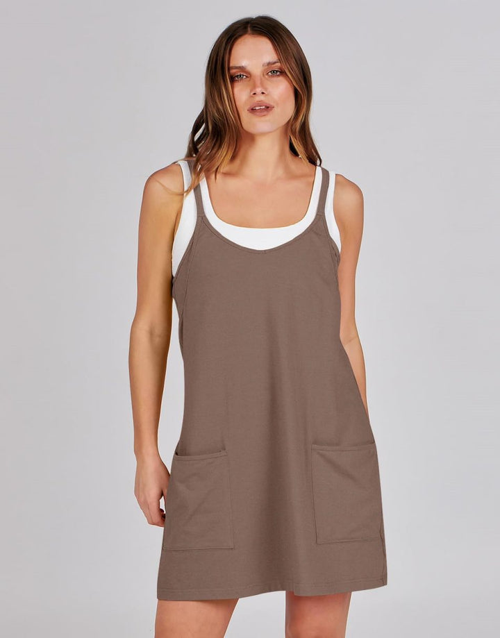 ANRABESS Women's Active Mini Dress with Built-in Shorts