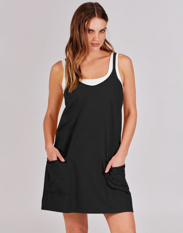 ANRABESS Women's Active Mini Dress with Built-in Shorts