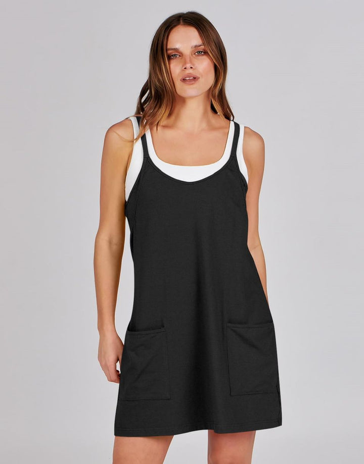 ANRABESS Women's Active Mini Dress with Built-in Shorts