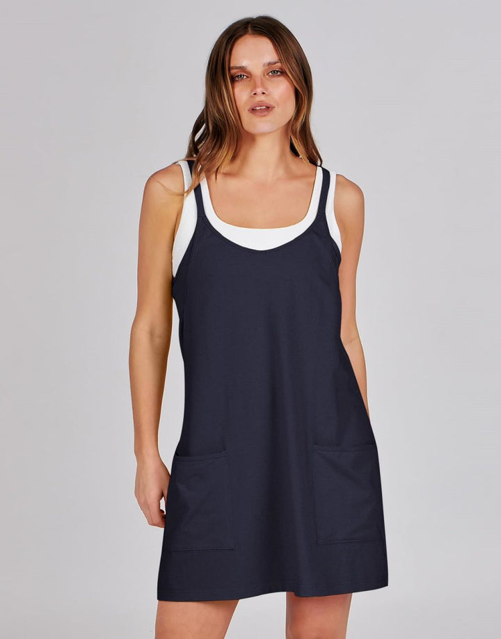 ANRABESS Women's Active Mini Dress with Built-in Shorts