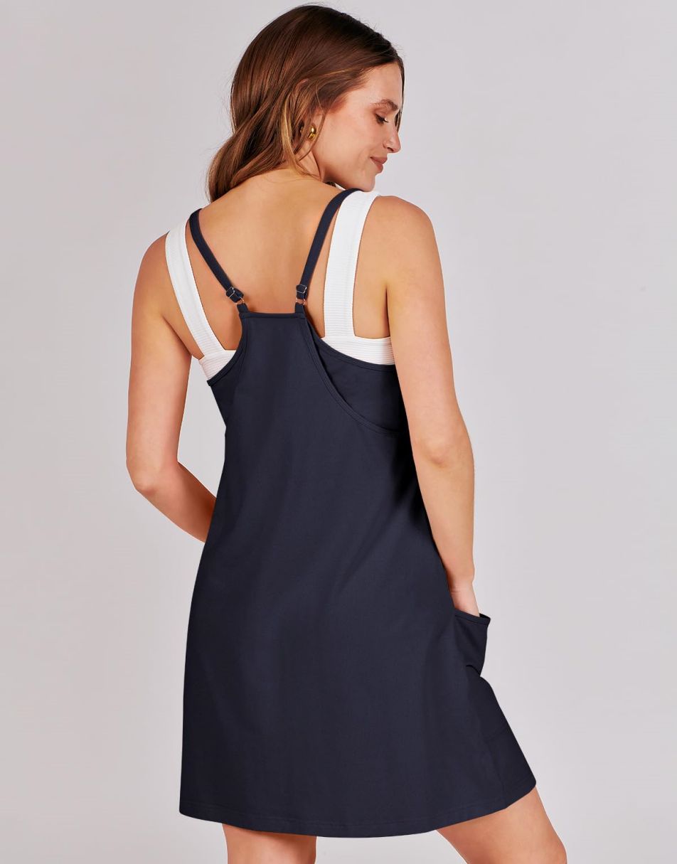 ANRABESS Women's Active Mini Dress with Built-in Shorts