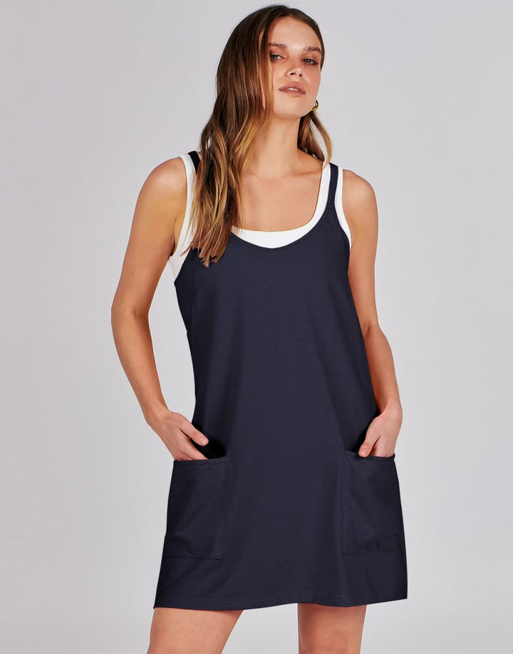 ANRABESS Women's Active Mini Dress with Built-in Shorts