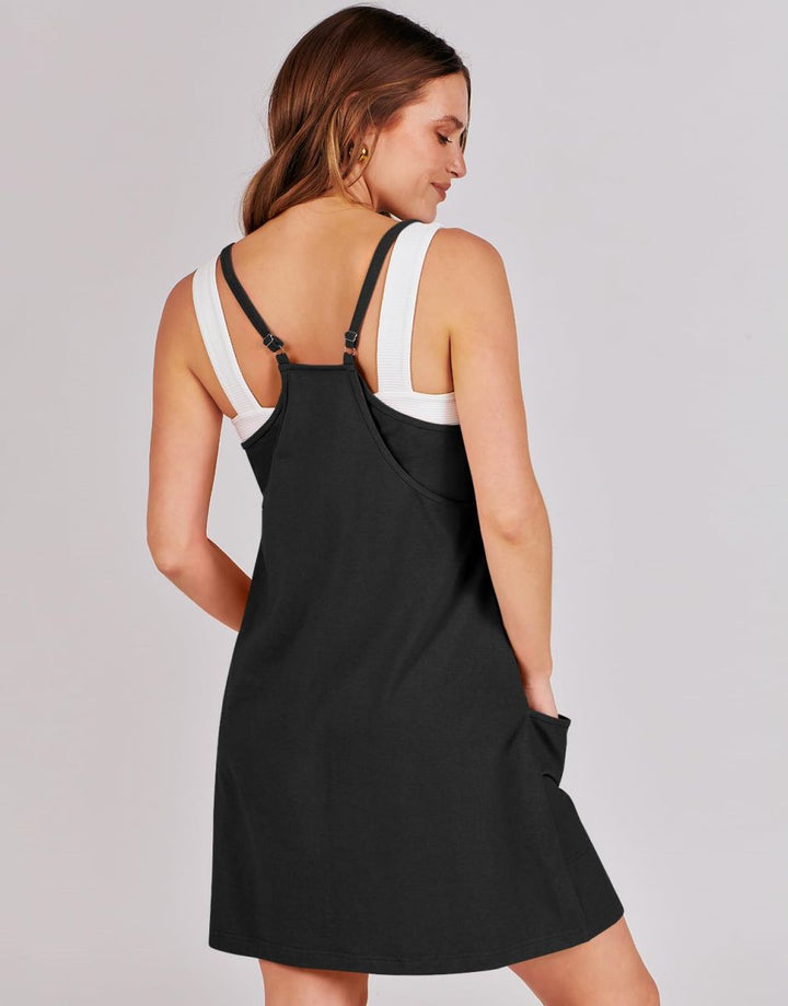 ANRABESS Women's Active Mini Dress with Built-in Shorts