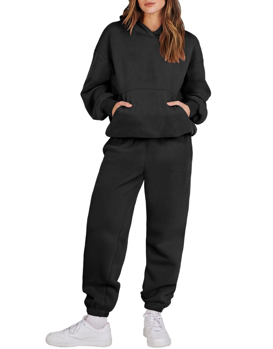 ANRABESS Women's Oversized Hoodie Jogger Sweatsuit Set