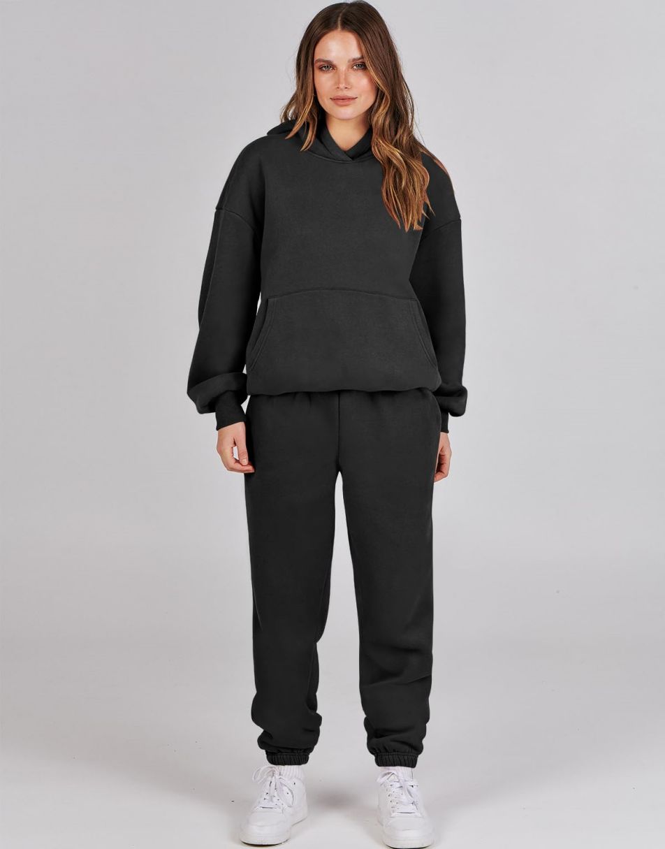 ANRABESS Women's Oversized Hoodie Jogger Sweatsuit Set