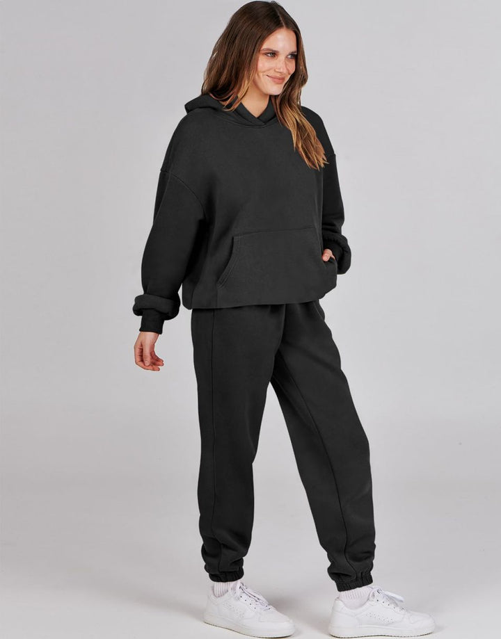 ANRABESS Women's Oversized Hoodie Jogger Sweatsuit Set