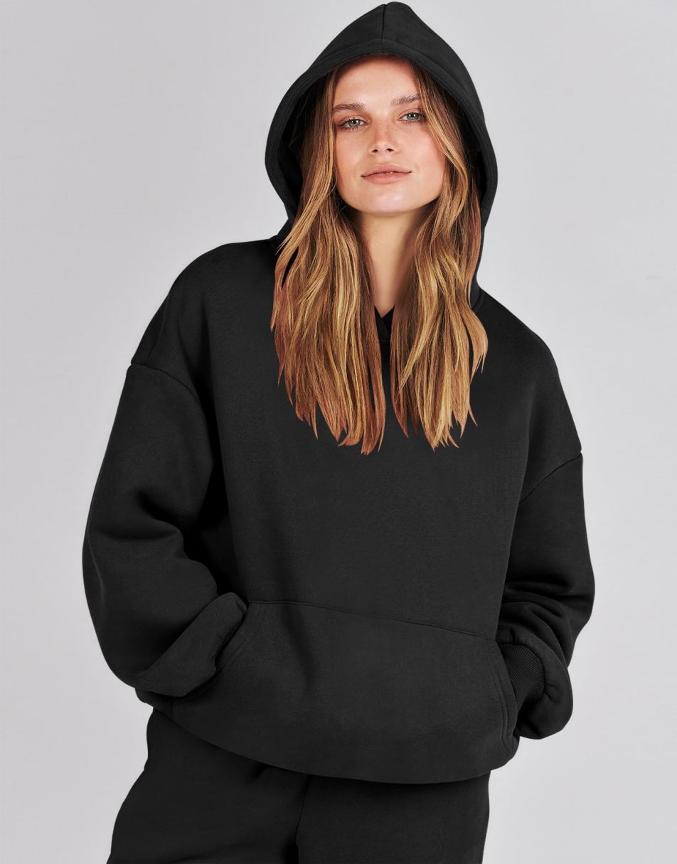 ANRABESS Women's Oversized Hoodie Jogger Sweatsuit Set