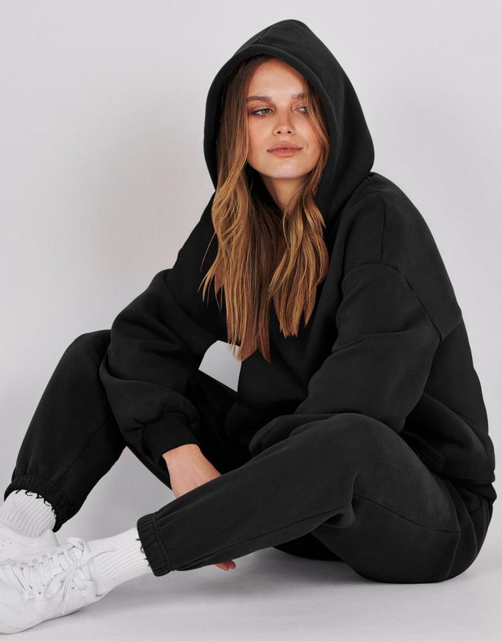 ANRABESS Women's Oversized Hoodie Jogger Sweatsuit Set