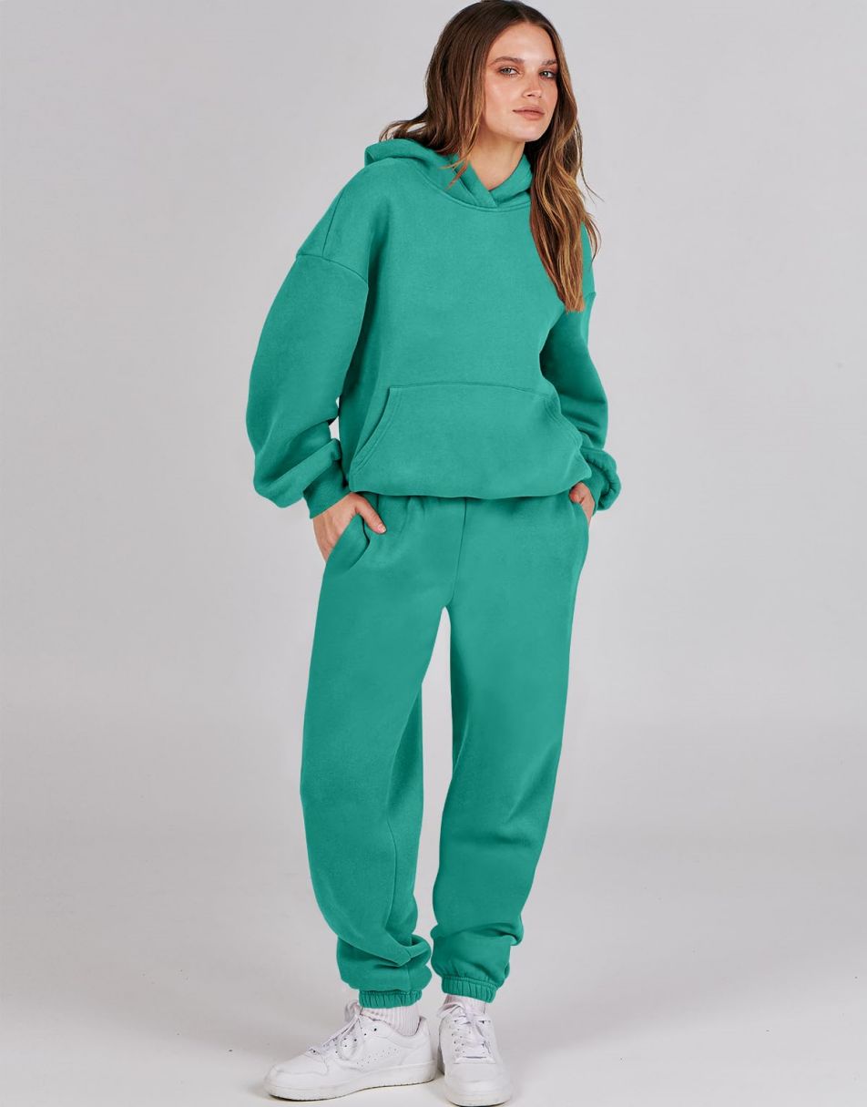 ANRABESS Women's Oversized Hoodie Jogger Sweatsuit Set