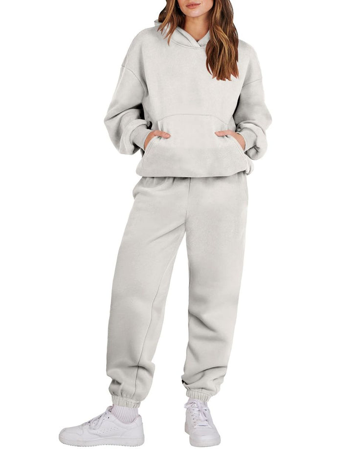 ANRABESS Women's Oversized Hoodie Jogger Sweatsuit Set