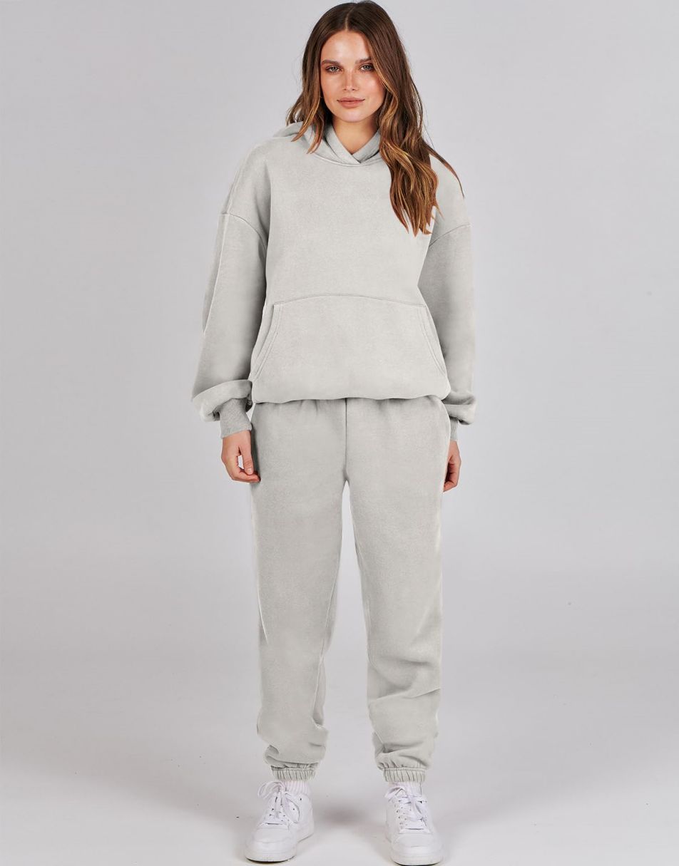 ANRABESS Women's Oversized Hoodie Jogger Sweatsuit Set