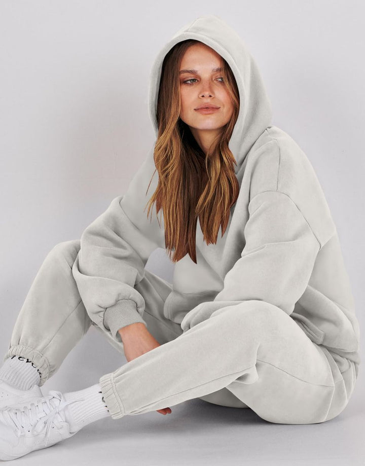 ANRABESS Women's Oversized Hoodie Jogger Sweatsuit Set