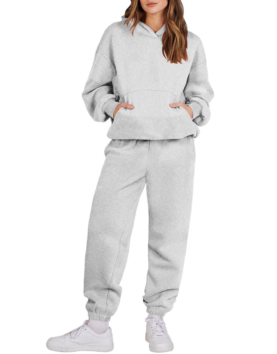 ANRABESS Women's Oversized Hoodie Jogger Sweatsuit Set