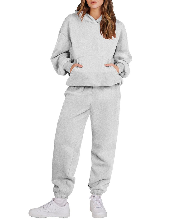ANRABESS Women's Oversized Hoodie Jogger Sweatsuit Set