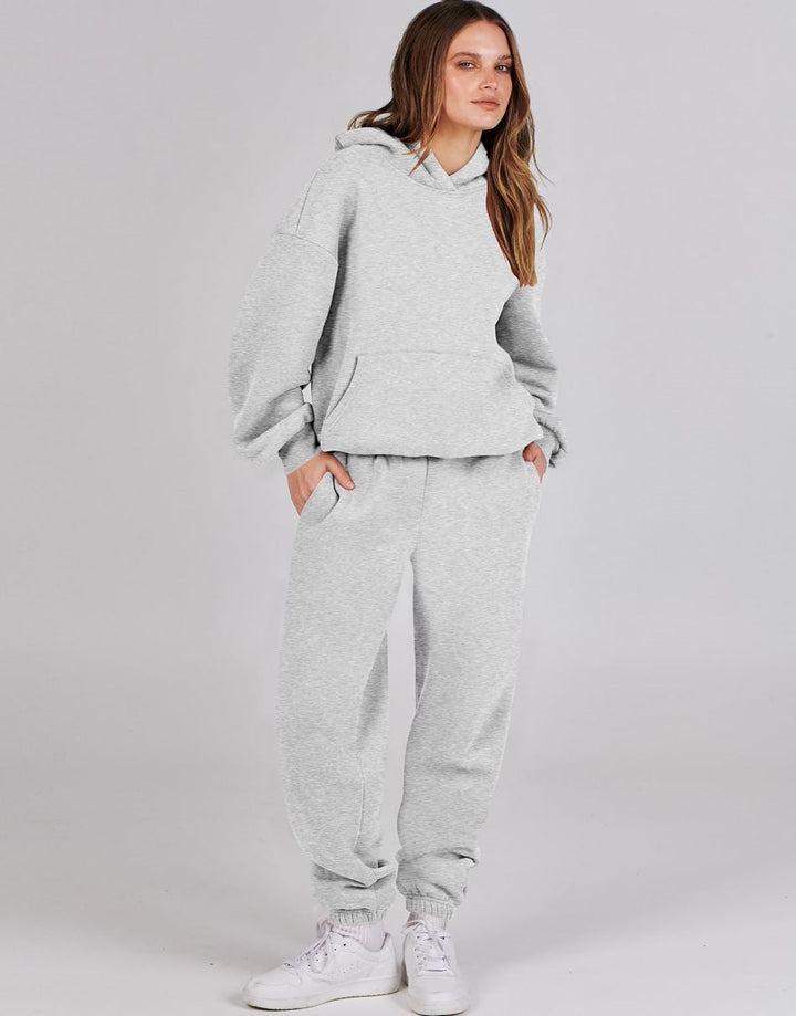ANRABESS Women's Oversized Hoodie Jogger Sweatsuit Set
