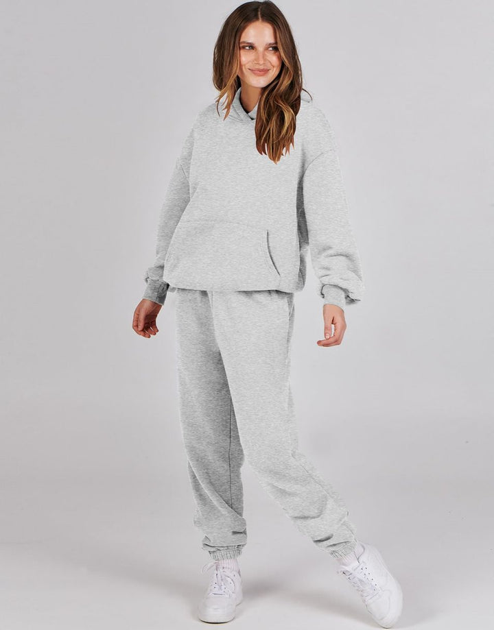 ANRABESS Women's Oversized Hoodie Jogger Sweatsuit Set