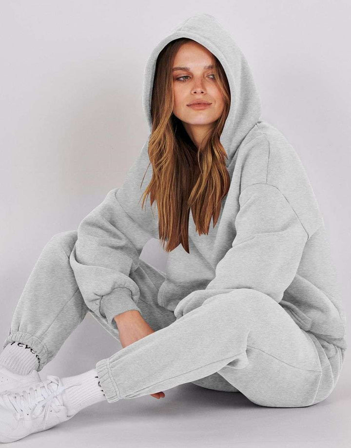 ANRABESS Women's Oversized Hoodie Jogger Sweatsuit Set
