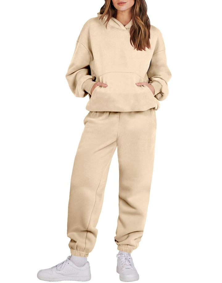 ANRABESS Women's Oversized Hoodie Jogger Sweatsuit Set