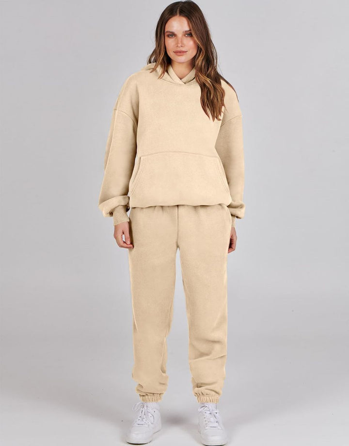 ANRABESS Women's Oversized Hoodie Jogger Sweatsuit Set
