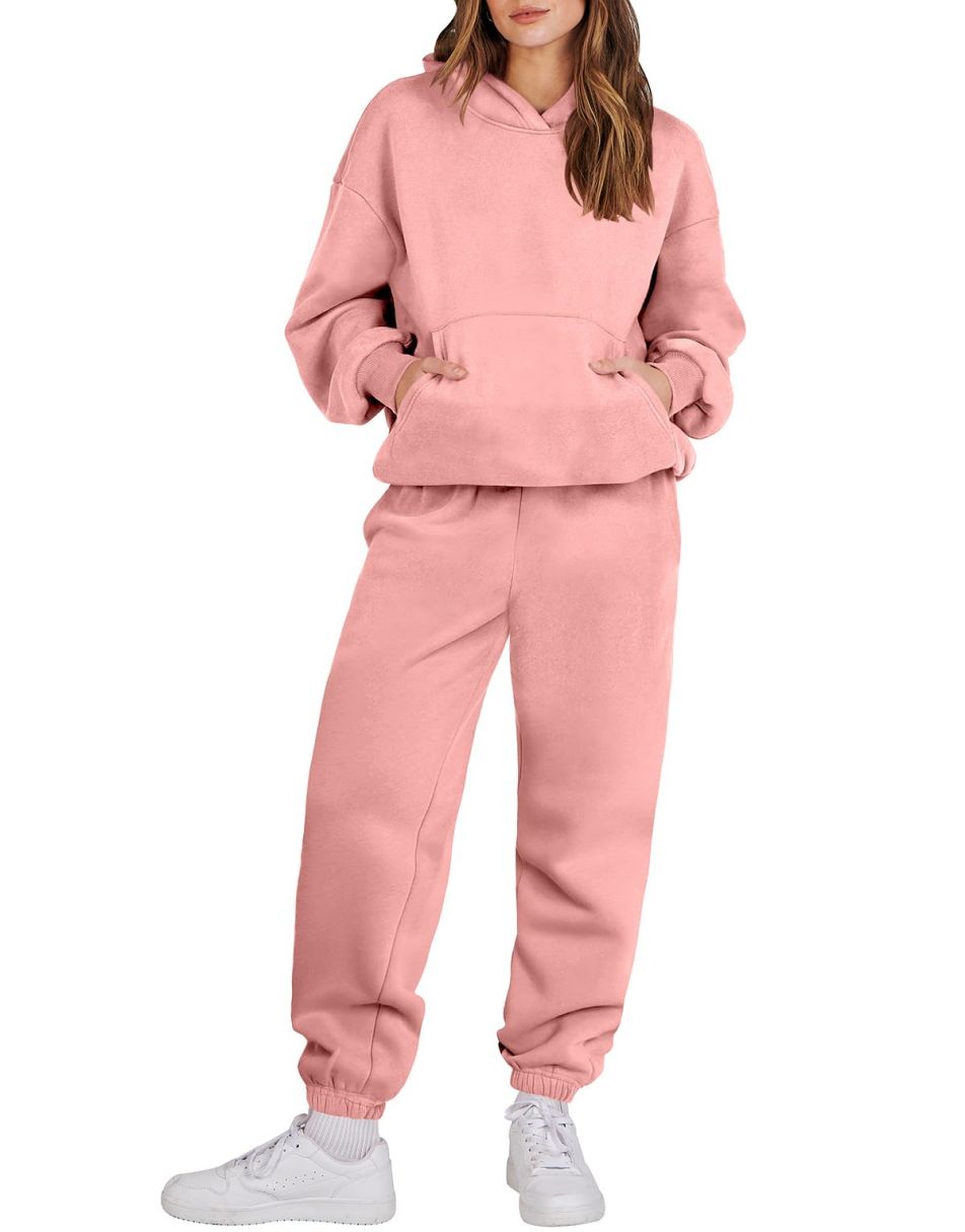 ANRABESS Women's Oversized Hoodie Jogger Sweatsuit Set