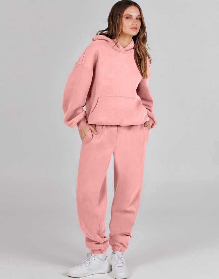 ANRABESS Women's Oversized Hoodie Jogger Sweatsuit Set