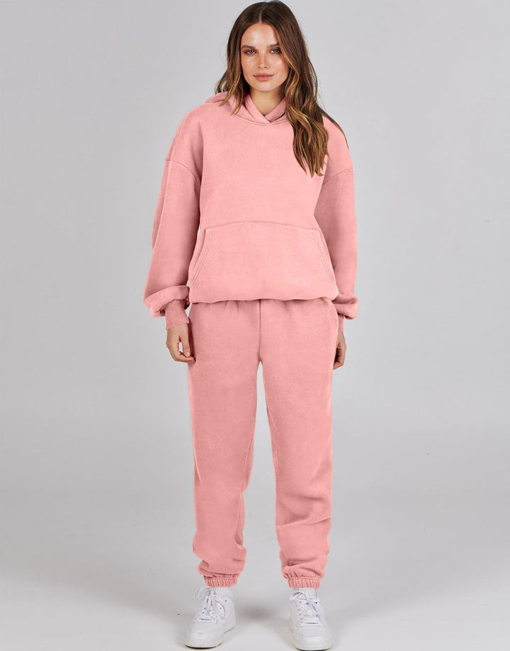 ANRABESS Women's Oversized Hoodie Jogger Sweatsuit Set