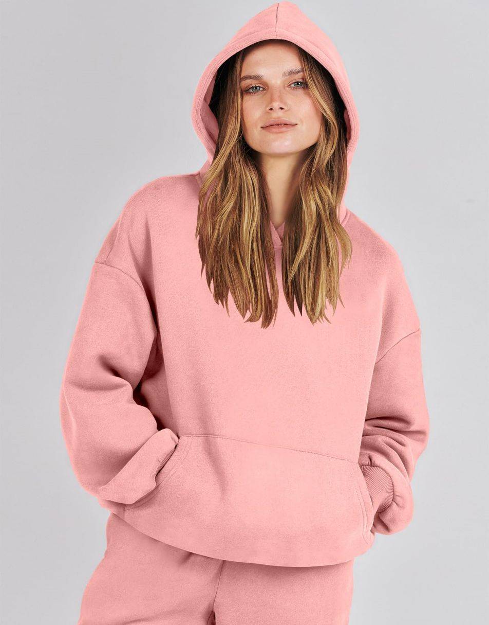 ANRABESS Women's Oversized Hoodie Jogger Sweatsuit Set