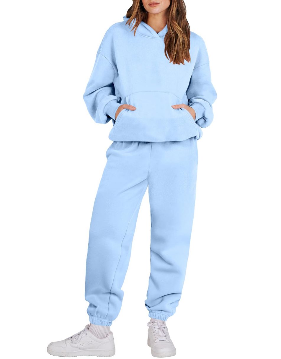 ANRABESS Women's Oversized Hoodie Jogger Sweatsuit Set