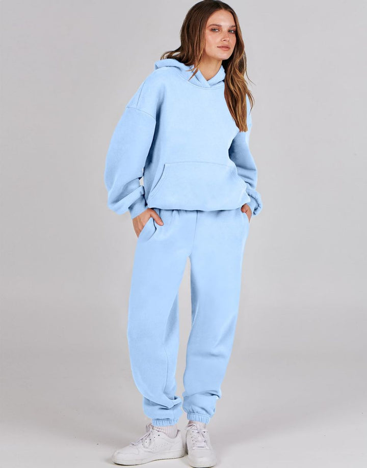 ANRABESS Women's Oversized Hoodie Jogger Sweatsuit Set