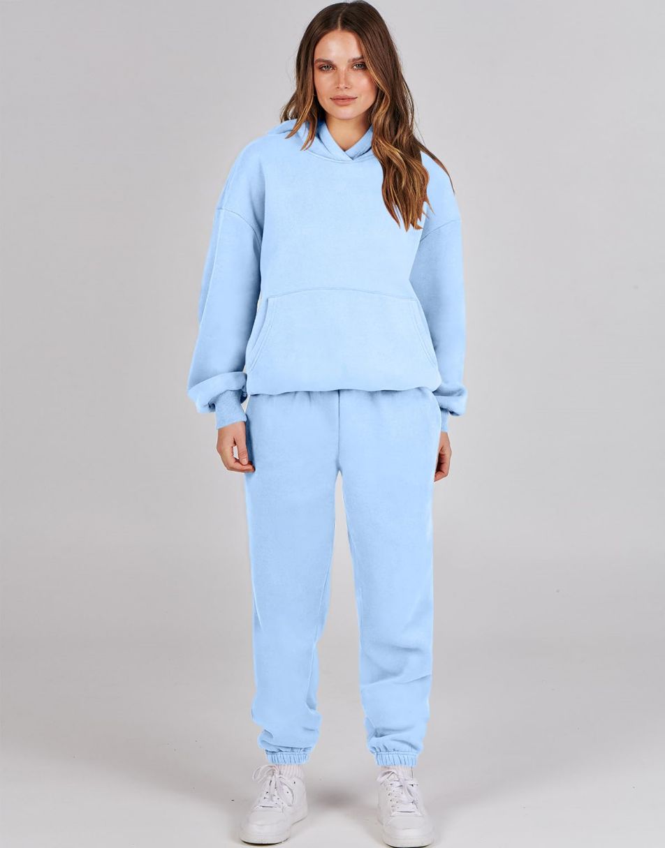 ANRABESS Women's Oversized Hoodie Jogger Sweatsuit Set