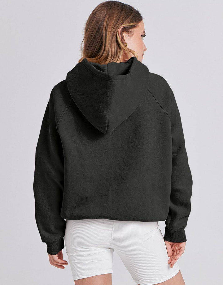 ANRABESS Women's Oversized Drop Shoulder Fleece Hoodie