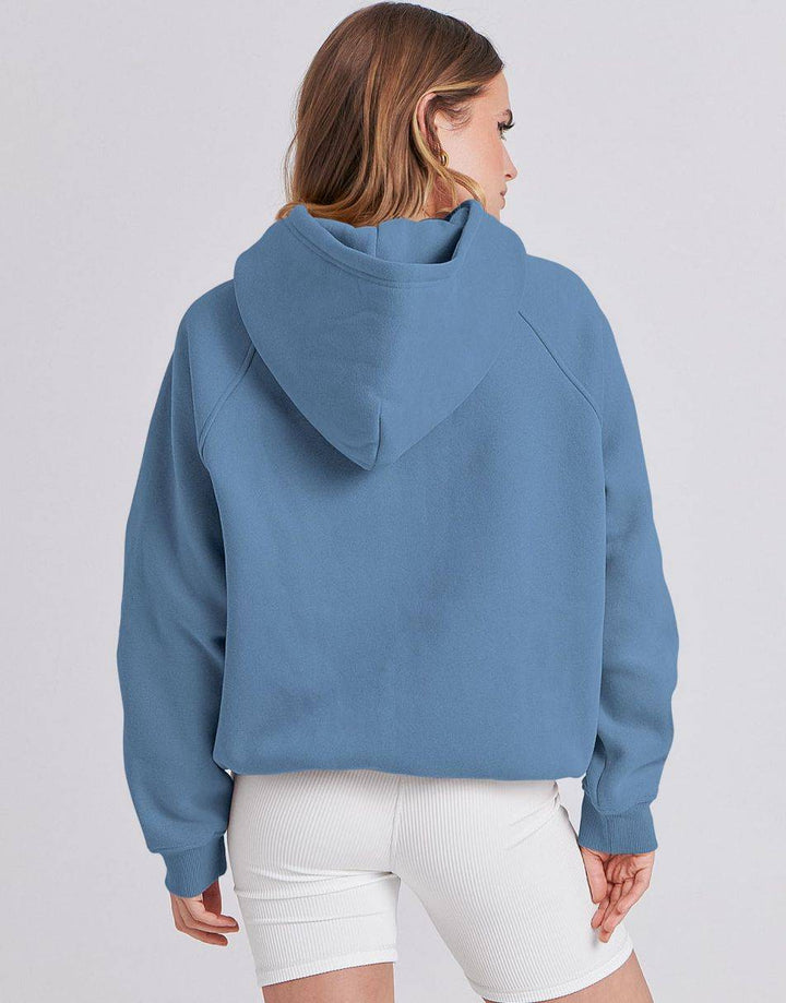 ANRABESS Women's Oversized Drop Shoulder Fleece Hoodie