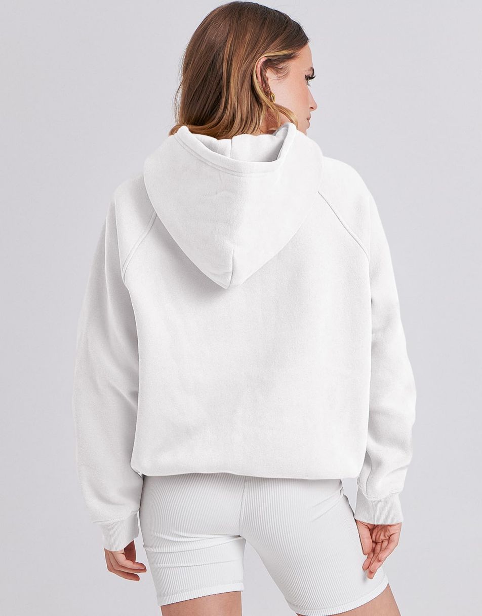 ANRABESS Women's Oversized Drop Shoulder Fleece Hoodie