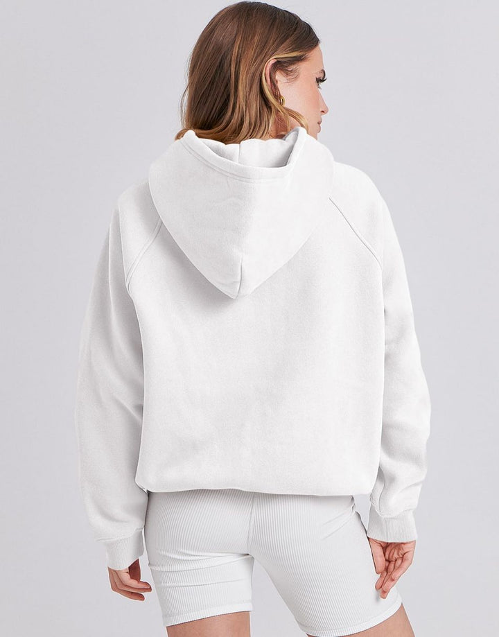 ANRABESS Women's Oversized Drop Shoulder Fleece Hoodie
