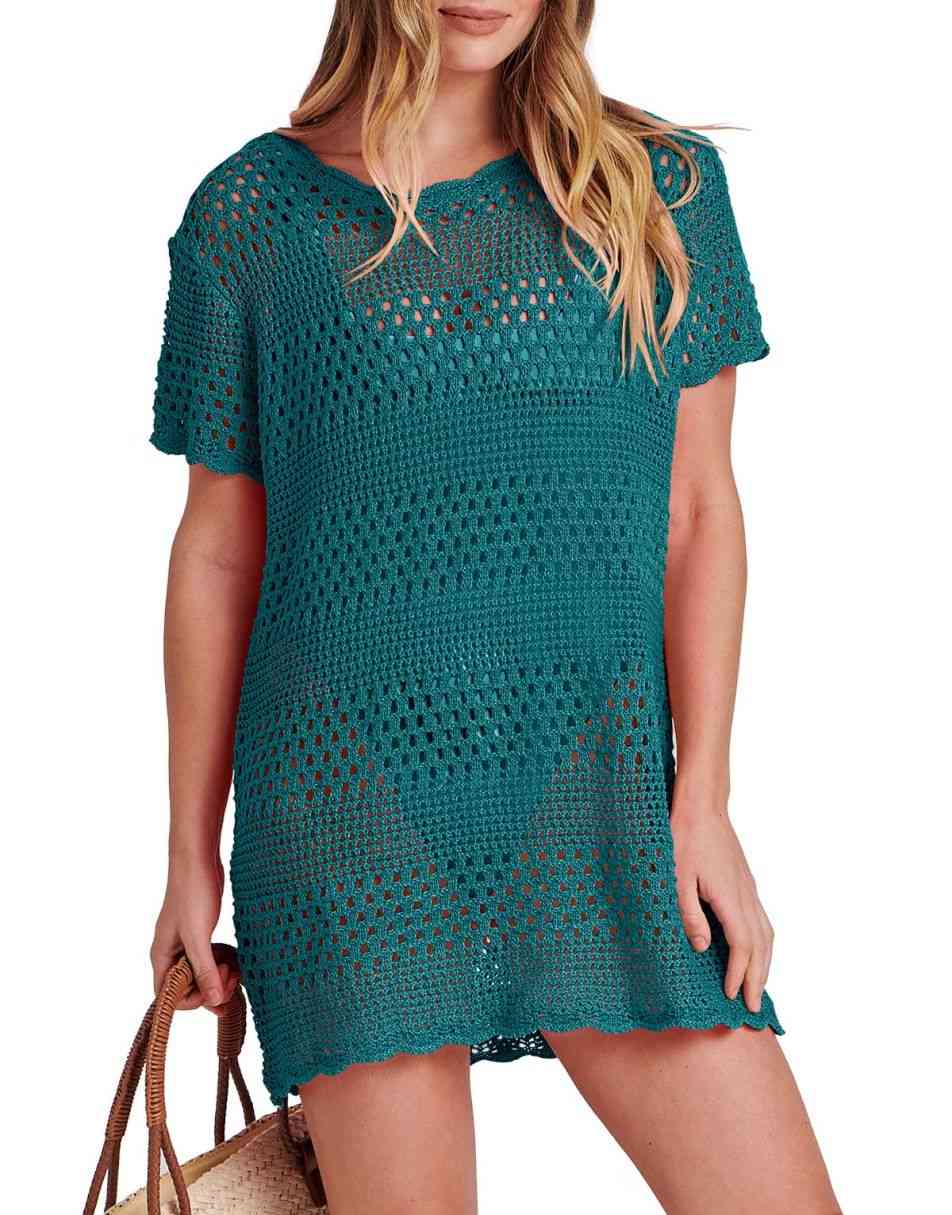 ANRABESS Women's Crochet Swim Cover Up Beach Dress