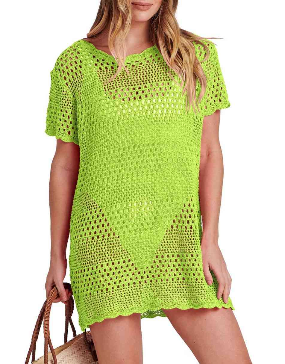 ANRABESS Women's Crochet Swim Cover Up Beach Dress