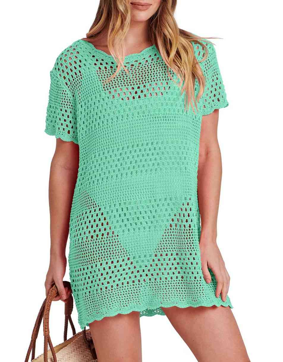 ANRABESS Women's Crochet Swim Cover Up Beach Dress