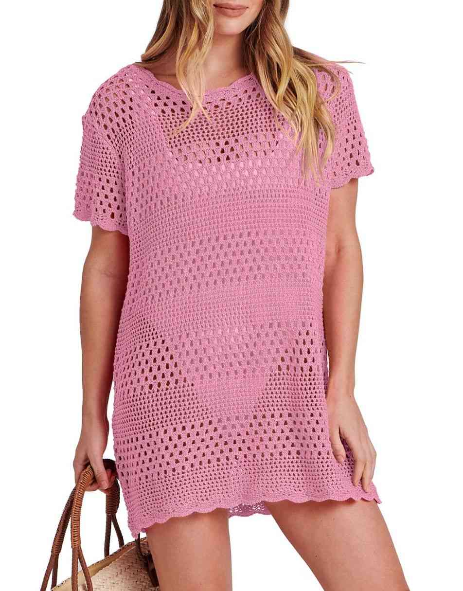 ANRABESS Women's Crochet Swim Cover Up Beach Dress