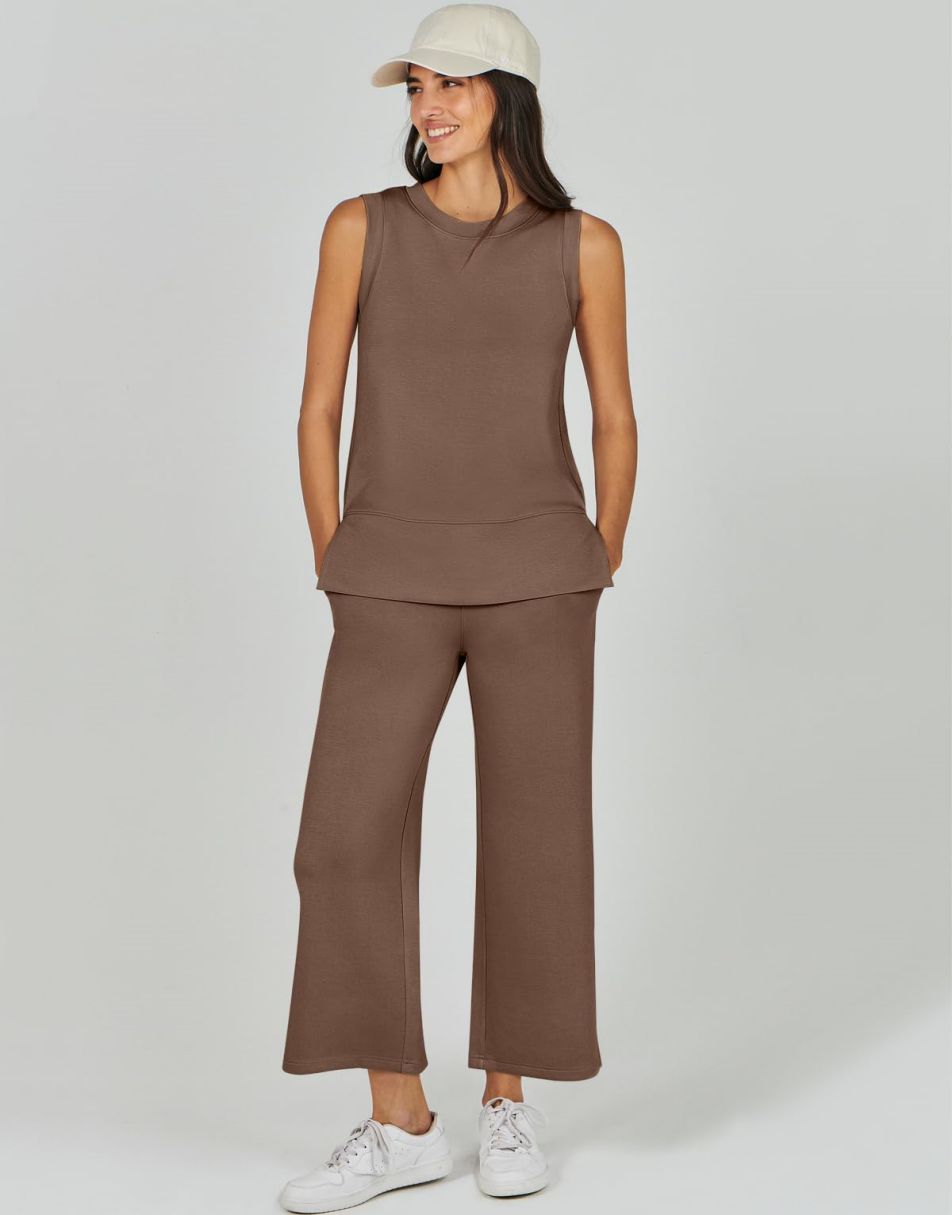 ANRABESS Women's 2-Piece Casual Lounge Matching Set