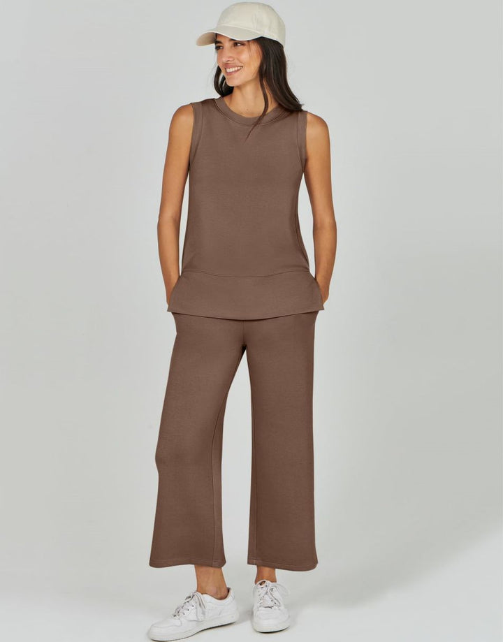 ANRABESS Women's 2-Piece Casual Lounge Matching Set