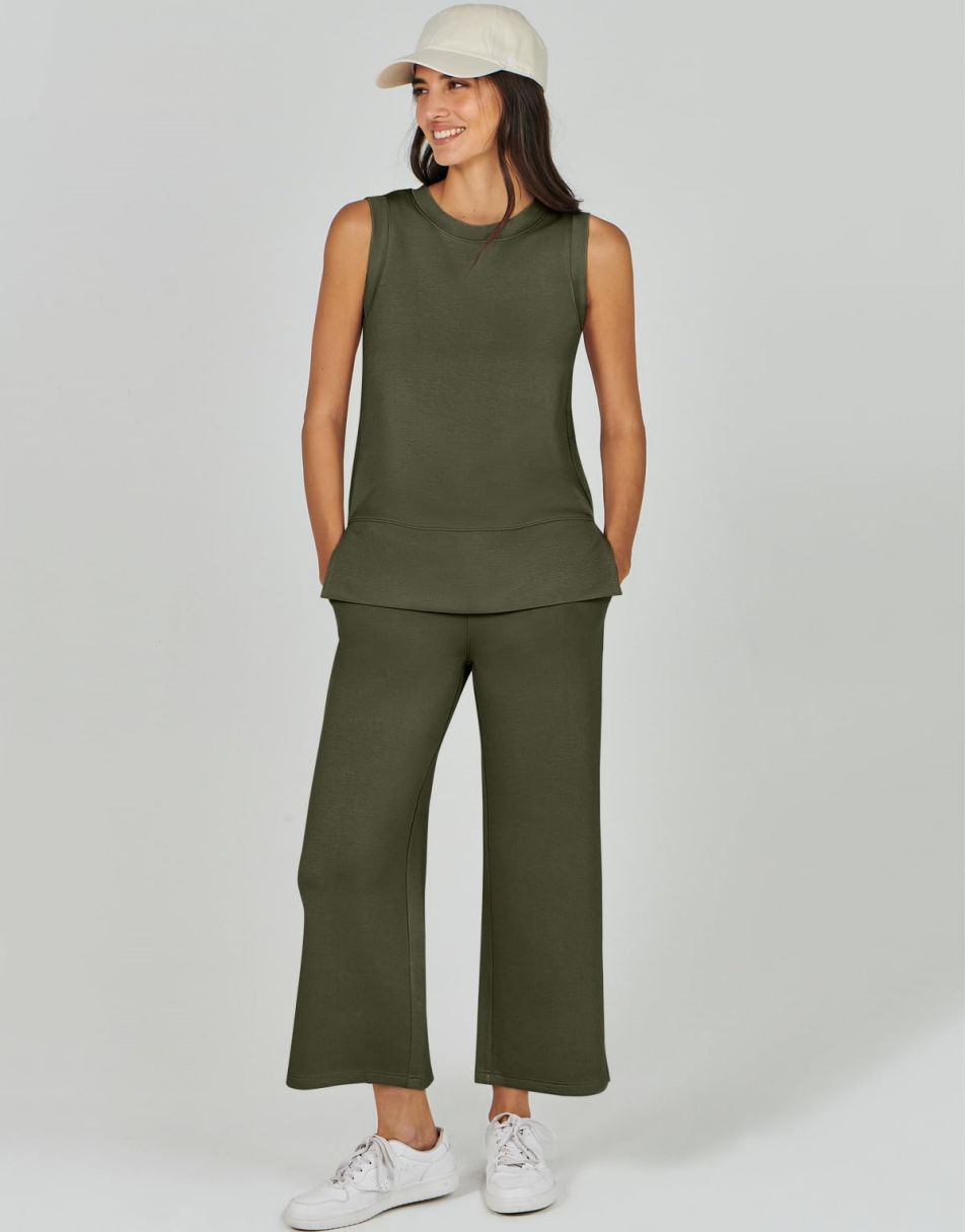ANRABESS Women's 2-Piece Casual Lounge Matching Set
