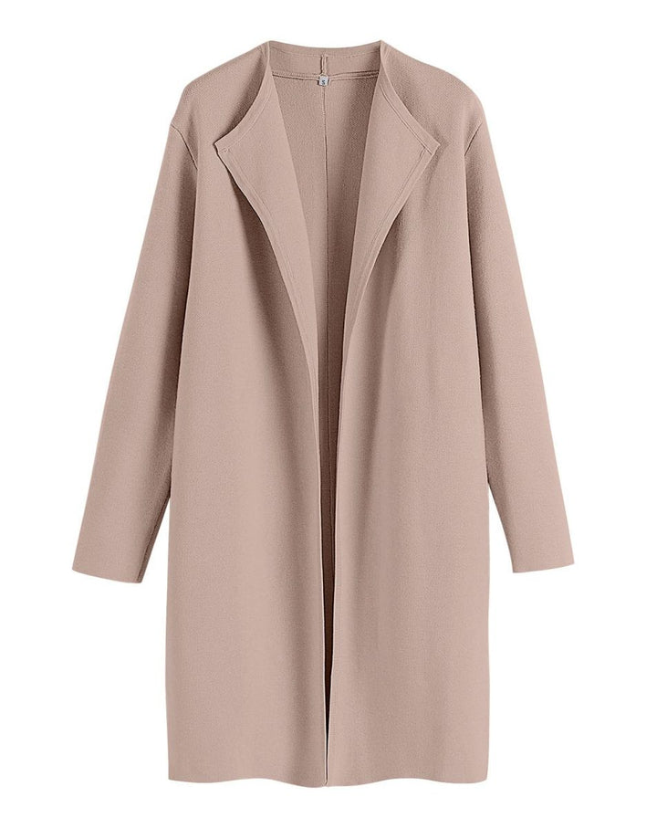 ANRABESS Long Sleeve Draped Open Front Cardigan Jacket