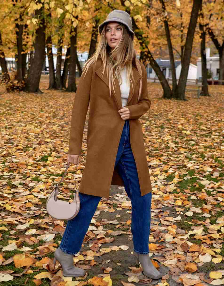 ANRABESS Long Sleeve Draped Open Front Cardigan Jacket