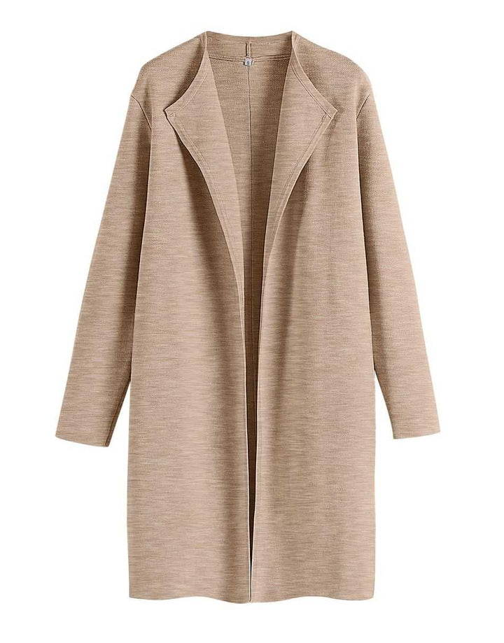 ANRABESS Long Sleeve Draped Open Front Cardigan Jacket