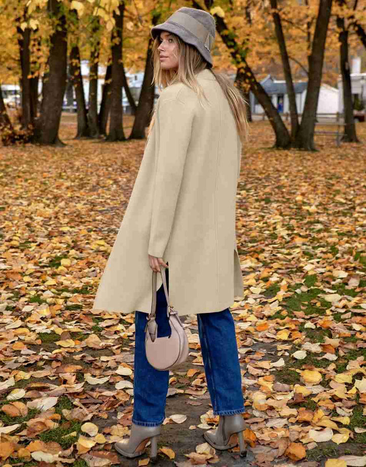 ANRABESS Long Sleeve Draped Open Front Cardigan Jacket